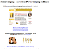 Tablet Screenshot of darmreinigungen.de